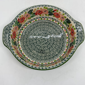 141 Baker ~ Round w/ Handles ~ 8 inch ~ U4799 ~ U3!