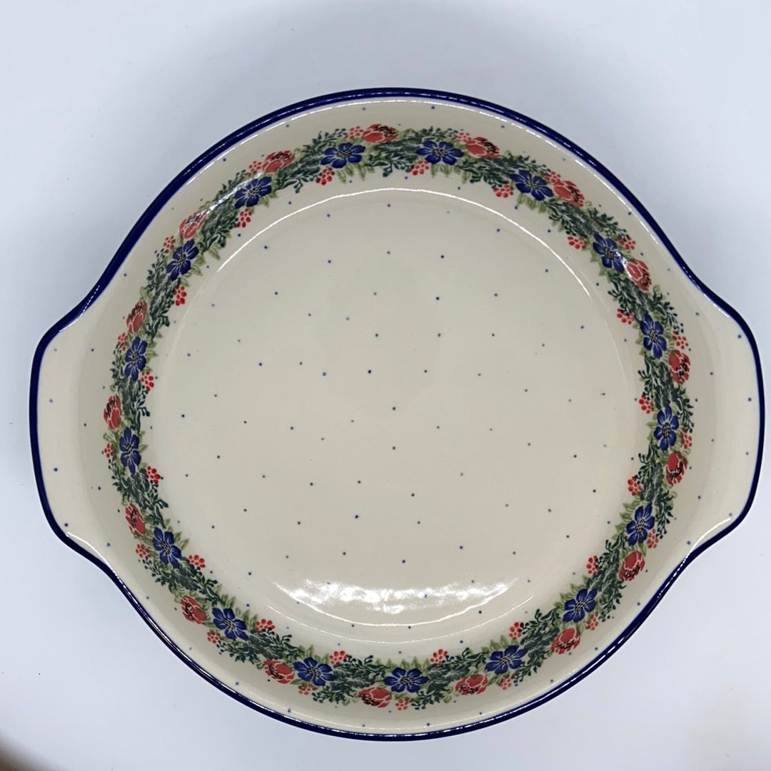 417 ~ Baker ~ Round w/ Handles ~ 10" 1535X ~ T3!
