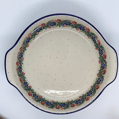 417 ~ Baker ~ Round w/ Handles ~ 10" 1535X ~ T3!
