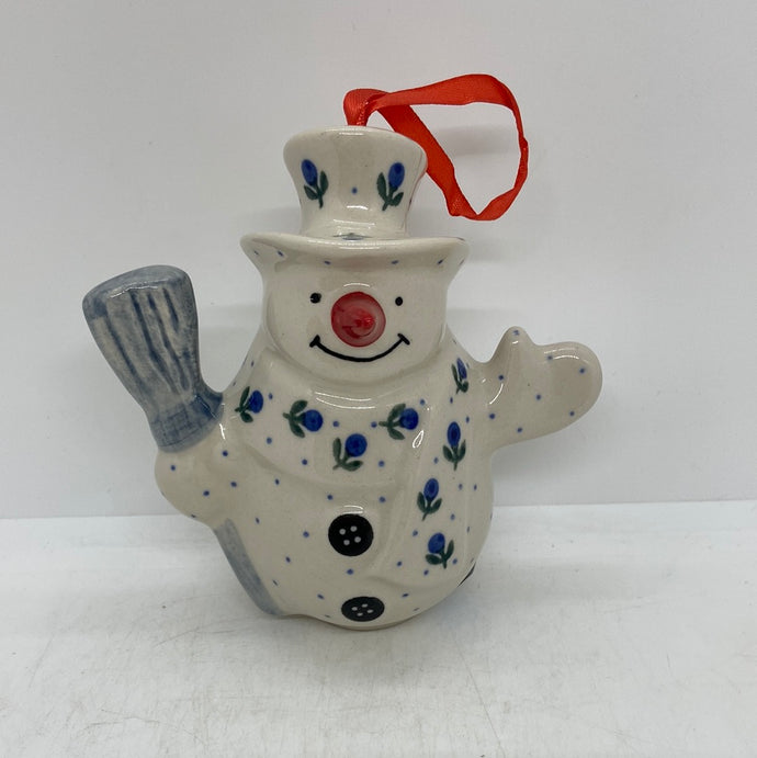 Snowman Bell Ornament - Blueberry - T1!