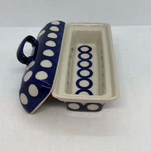 A108 Butter Dish Polka Dots - D64