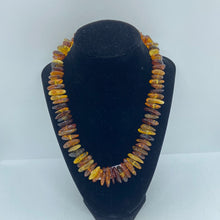 Load image into Gallery viewer, Baltic Amber Necklace made of free form amber beads