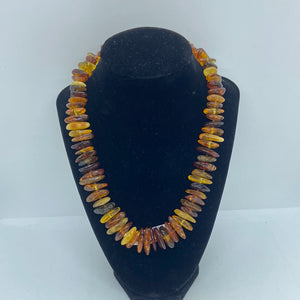 Baltic Amber Necklace made of free form amber beads