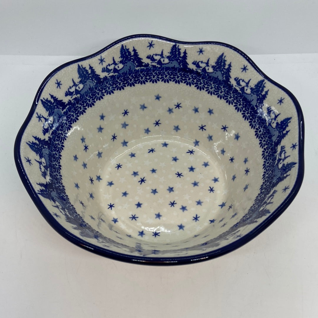 691 ~ Bowl ~ Wavy Edge ~ Small ~ 8" ~ 2329X ~ T3!