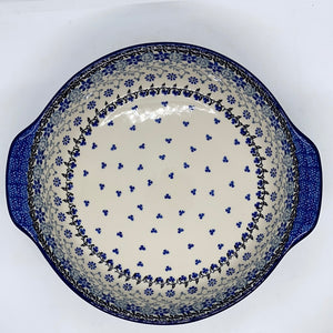 417 ~ Baker ~ Round w/ Handles ~ 10" - 2158X ~ T3!