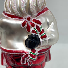 Load image into Gallery viewer, Baking Santa Polish Hand Blown Ornament
