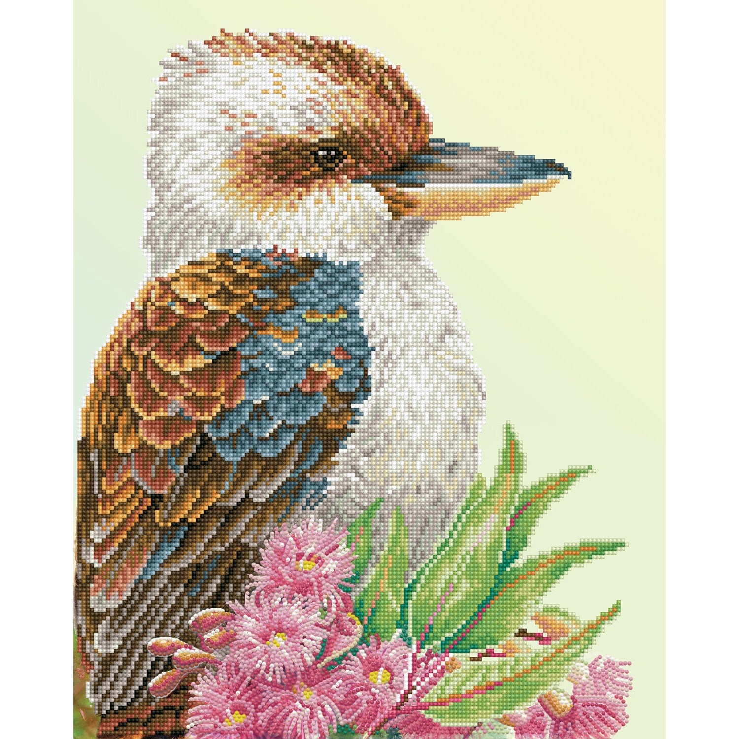 Diamond Dotz Diamond Art Kit 16.14X20.08-Kookaburra & Gum Blossom