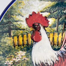 Load image into Gallery viewer, Limited Edition Large Plate With Rooster w/ Butterfly