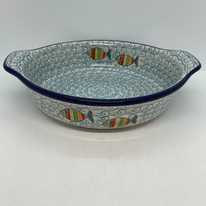 141 Baker ~ Round w/ Handles ~ 8 inch ~ 2540X ~ T4!