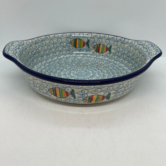 141 Baker ~ Round w/ Handles ~ 8 inch ~ 2540X ~ T4!