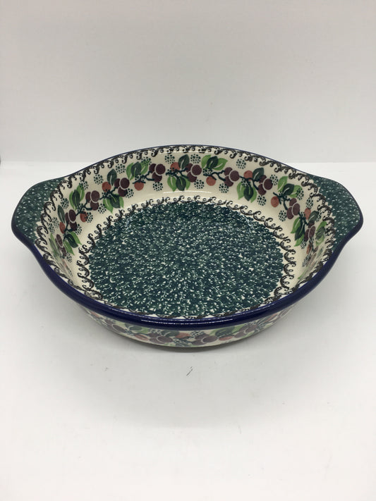 Baker ~ Round w/ Handles ~ 8 inch ~ 1415x ~ T3!