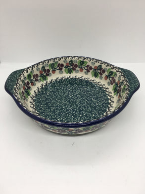 Baker ~ Round w/ Handles ~ 8 inch ~ 1415x ~ T3!