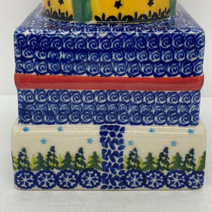Santa Canister with Trees