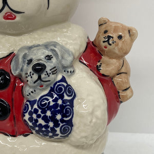 Large Teddy Bear - Blue Floral