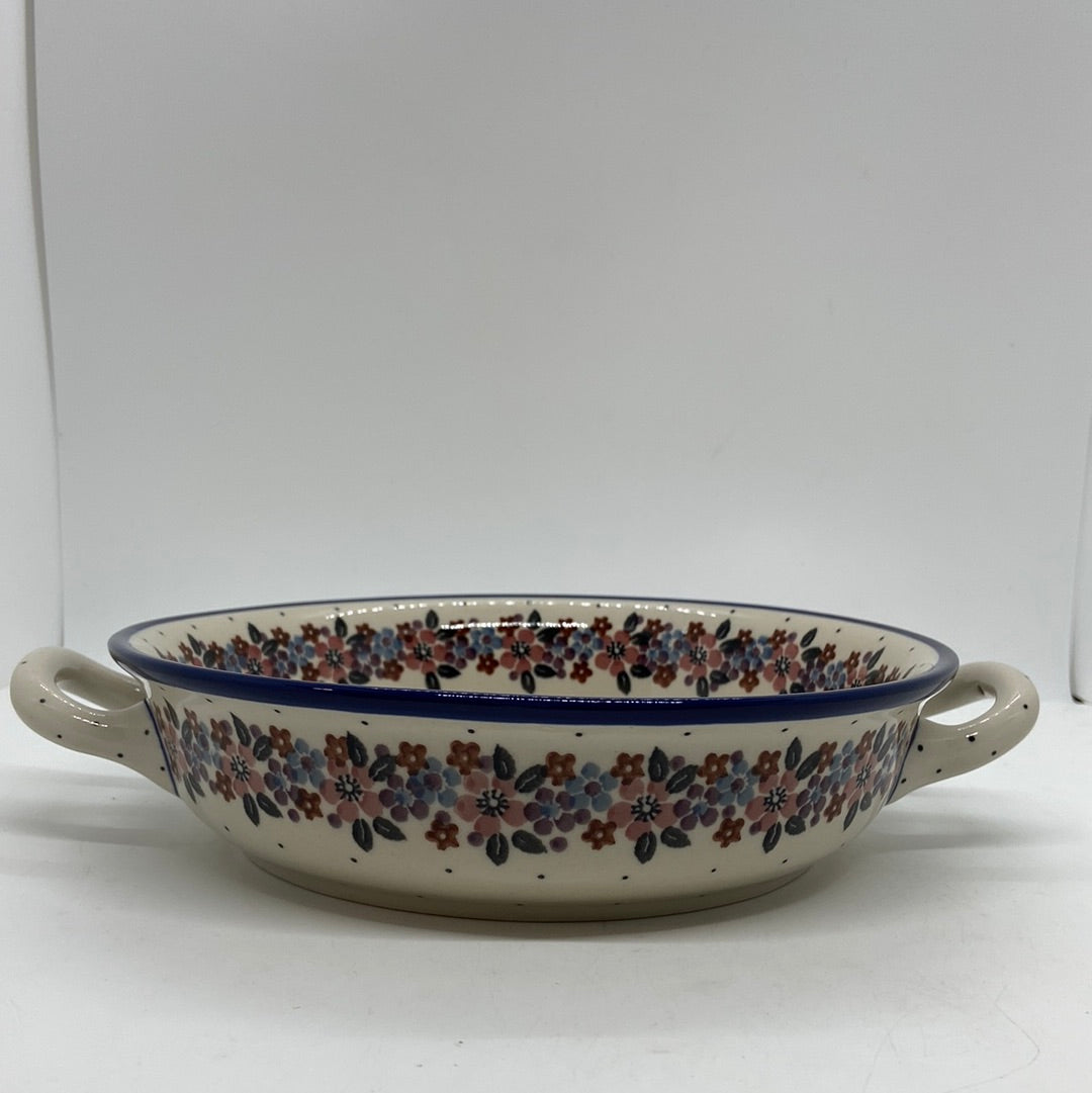 Baker ~ Round w/ Handles ~ 8 inch ~ 2067X - T1!