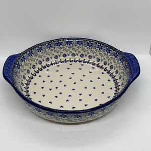 417 ~ Baker ~ Round w/ Handles ~ 10" - 2158X ~ T3!