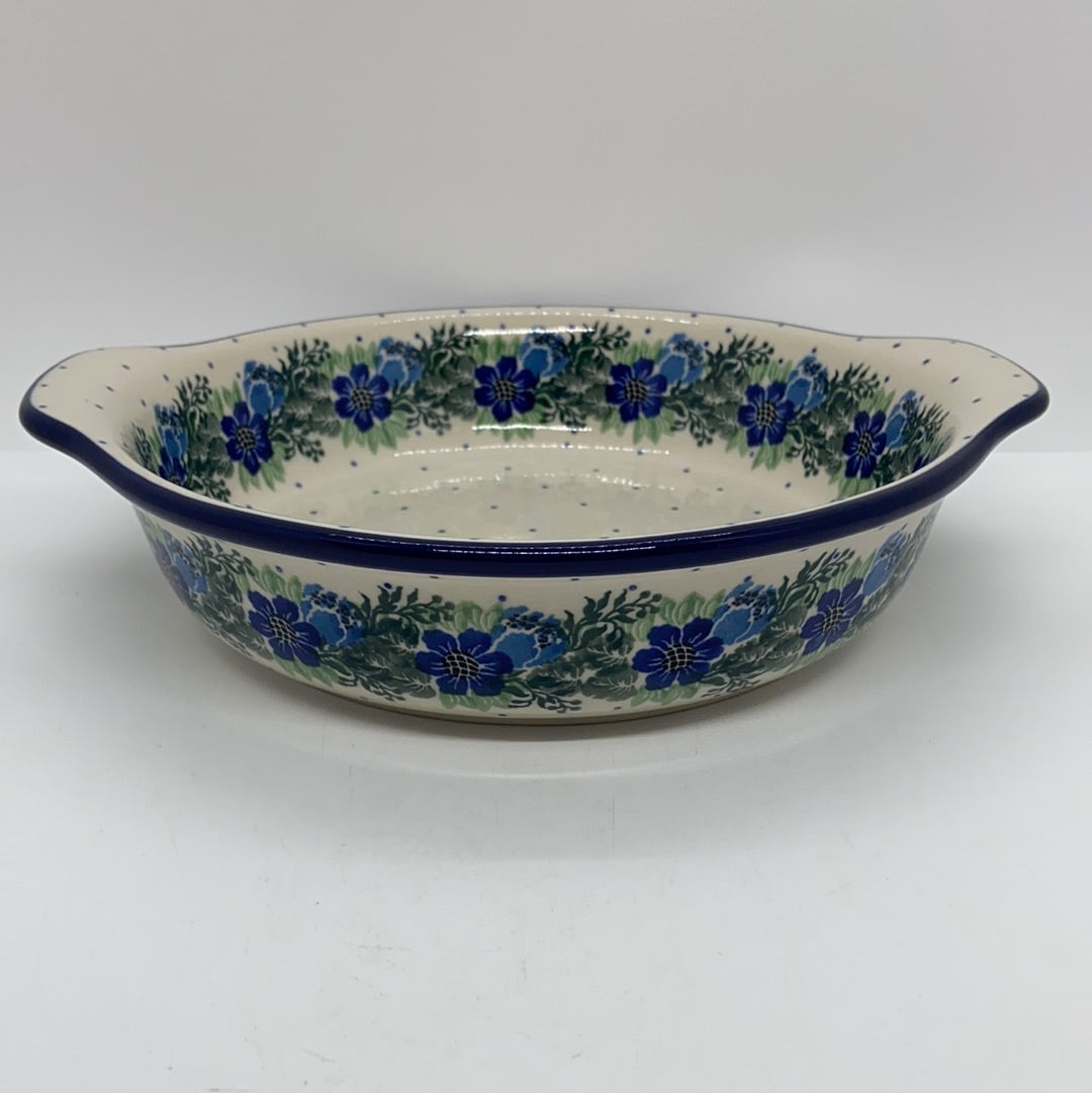 Baker ~ Round w/ Handles ~ 8 inch ~ 1533X - T3!