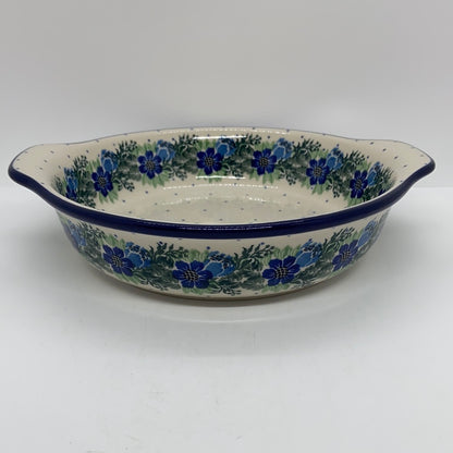 Baker ~ Round w/ Handles ~ 8 inch ~ 1533X - T3!