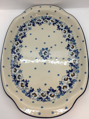 Platter ~ Oval ~ 11.5 x 15.5 inch ~ 2222X ~ T4!