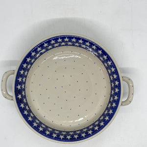 Baker ~ Round w/ Handles ~ 8 inch ~ 0258 - T1!