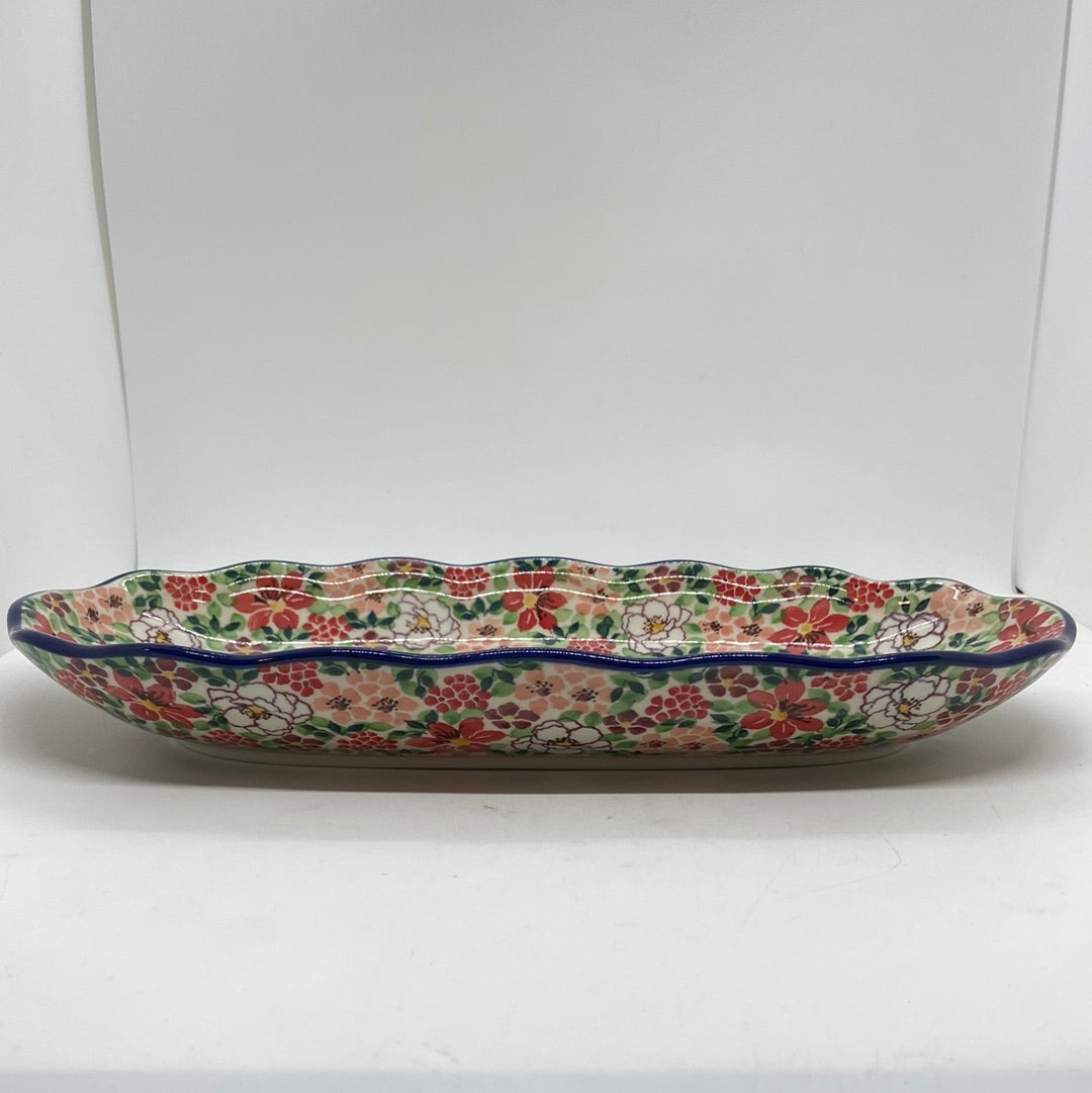 Tray ~ Scalloped Oval ~ 6.25 x 12.5 inch ~ U5004 ~ U7!