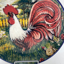 Load image into Gallery viewer, Limited Edition Large Plate With Rooster w/ Butterfly