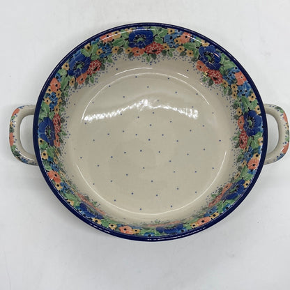 Baker ~ Round w/ Handles ~ 8 inch ~ U4662 ~ U4!
