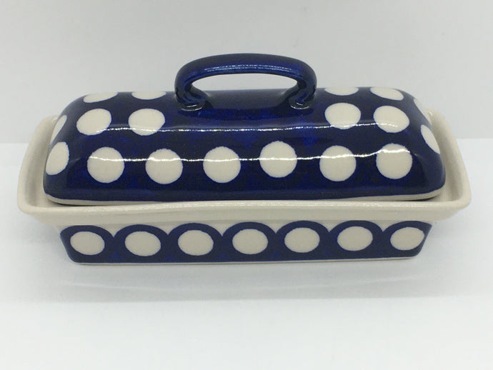 A108 Butter Dish Polka Dots - D64