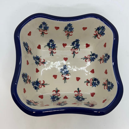 Square Bowl ~ Scalloped Edge ~ 6.5  inch ~ 1540X