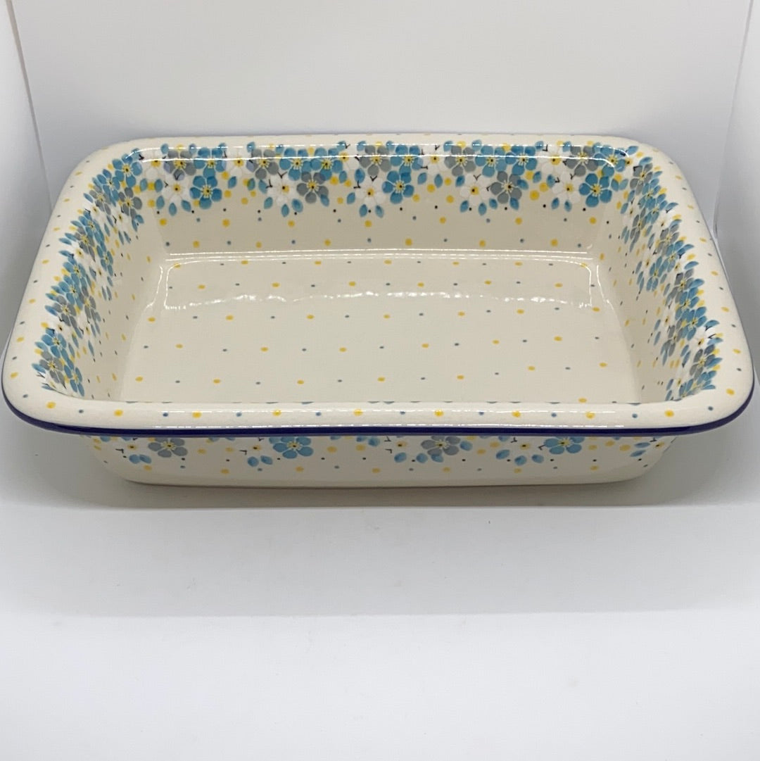 854 ~ Baker ~ Rectangular w/Rim ~ Lasagna ~ 11.25" x 13.75" ~ 2498X ~ T4!