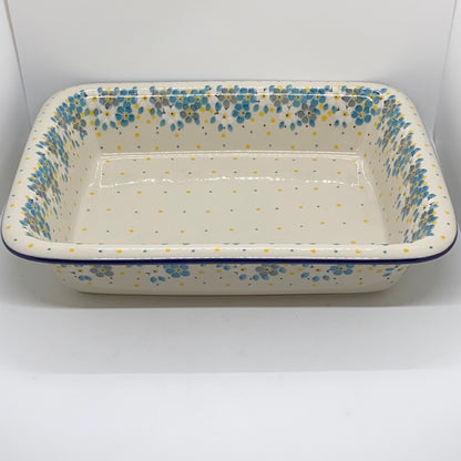854 ~ Baker ~ Rectangular w/Rim ~ Lasagna ~ 11.25" x 13.75" ~ 2498X ~ T4!