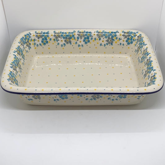 854 ~ Baker ~ Rectangular w/Rim ~ Lasagna ~ 11.25" x 13.75" ~ 2498X ~ T4!