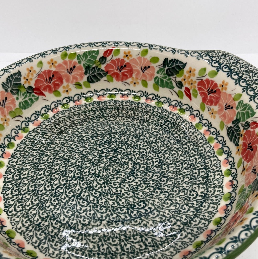 141 Baker ~ Round w/ Handles ~ 8 inch ~ U4799 ~ U3!