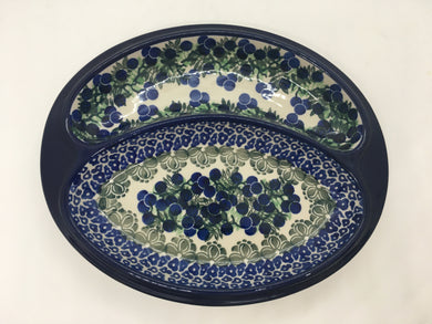 Dish ~ Divided ~ 8 x 9.75 inch ~ 1413X ~ T3!