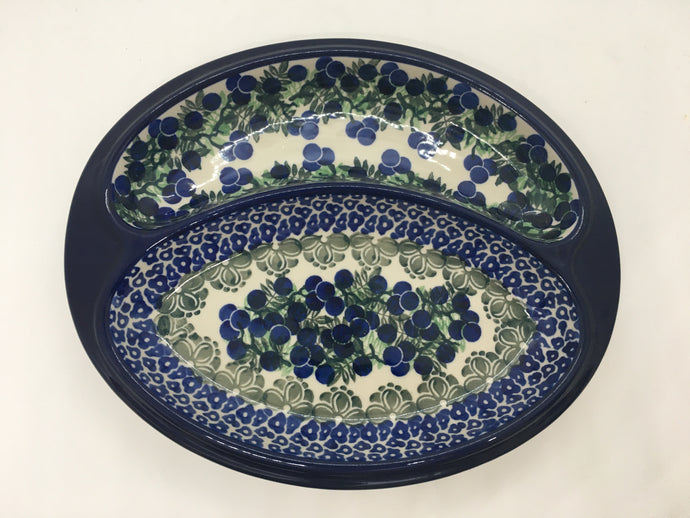 Dish ~ Divided ~ 8 x 9.75 inch ~ 1413X ~ T3!