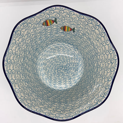 Bowl ~ Wavy Edge ~ Medium ~ 10 inch ~  2540X ~ T4*