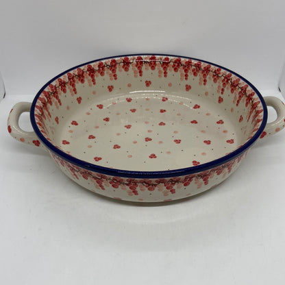 420 ~ Baker ~ Round w/ Handles ~ 10" ~ 2387X - T4!