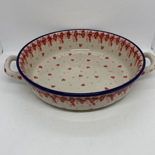 420 ~ Baker ~ Round w/ Handles ~ 10" ~ 2387X - T4!
