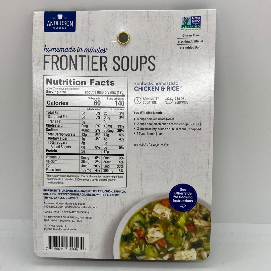 Kentucky Homestead Chicken & Rice Soup Mix