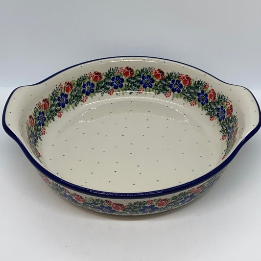 417 ~ Baker ~ Round w/ Handles ~ 10" 1535X ~ T3!