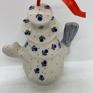 Snowman Bell Ornament - Blueberry - T1!