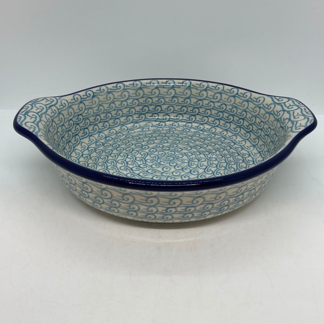 141 Baker ~ Round w/ Handles ~ 8 inch ~ 2540X ~ T4!