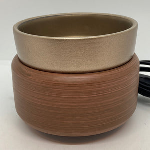 2-IN-1 Fragrance Warmer - Pewter Walnut