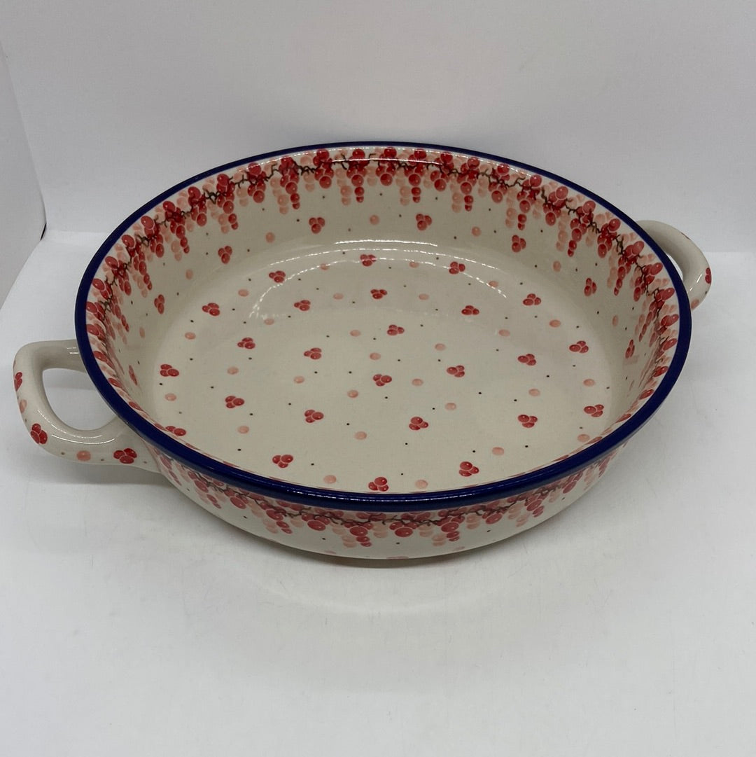 420 ~ Baker ~ Round w/ Handles ~ 10" ~ 2387X - T4!