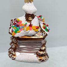 Load image into Gallery viewer, Gingerbread House Polish Hand Blown Glass Ornament