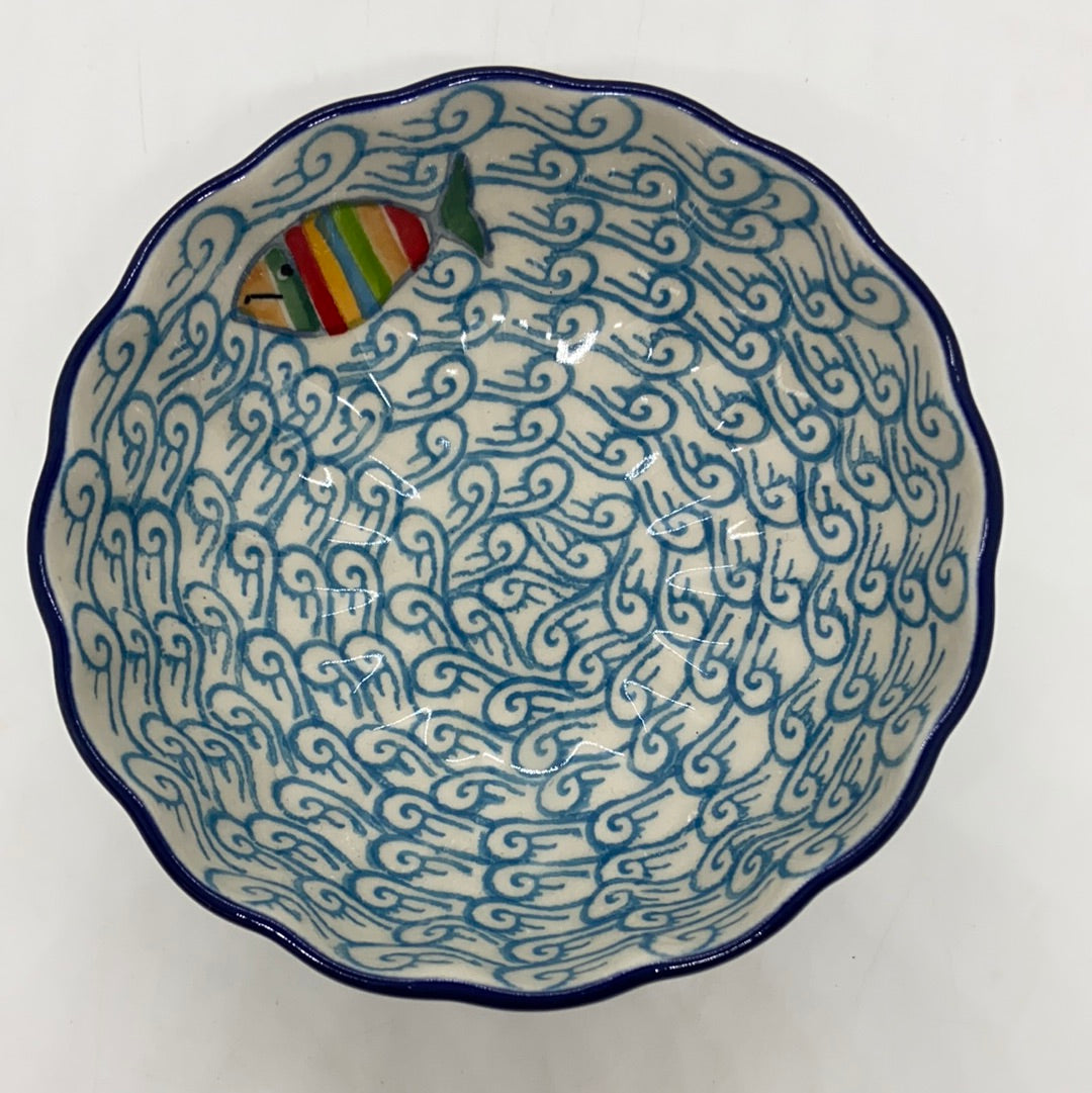 023 ~ Bowl ~ Scalloped ~ 4.5" ~ 2540X - T4!