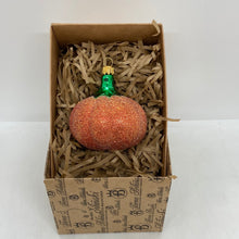 Load image into Gallery viewer, Glass Pumpkin Polish Glass Blown Ornament
