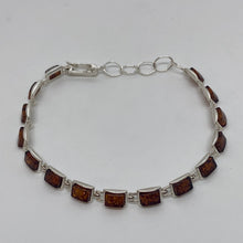 Load image into Gallery viewer, Amber Bracelet witih Sterling Silver