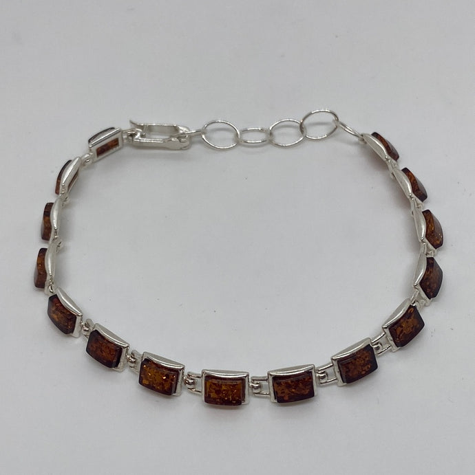 Amber Bracelet witih Sterling Silver