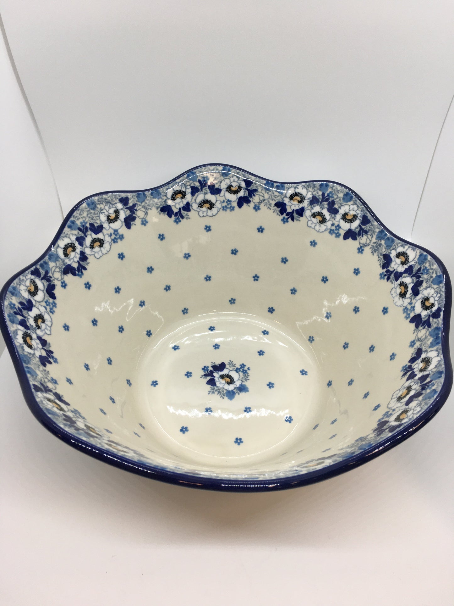 Bowl ~ Wavy Edge ~ Large ~ 12 inch ~ 2222X ~ T4!